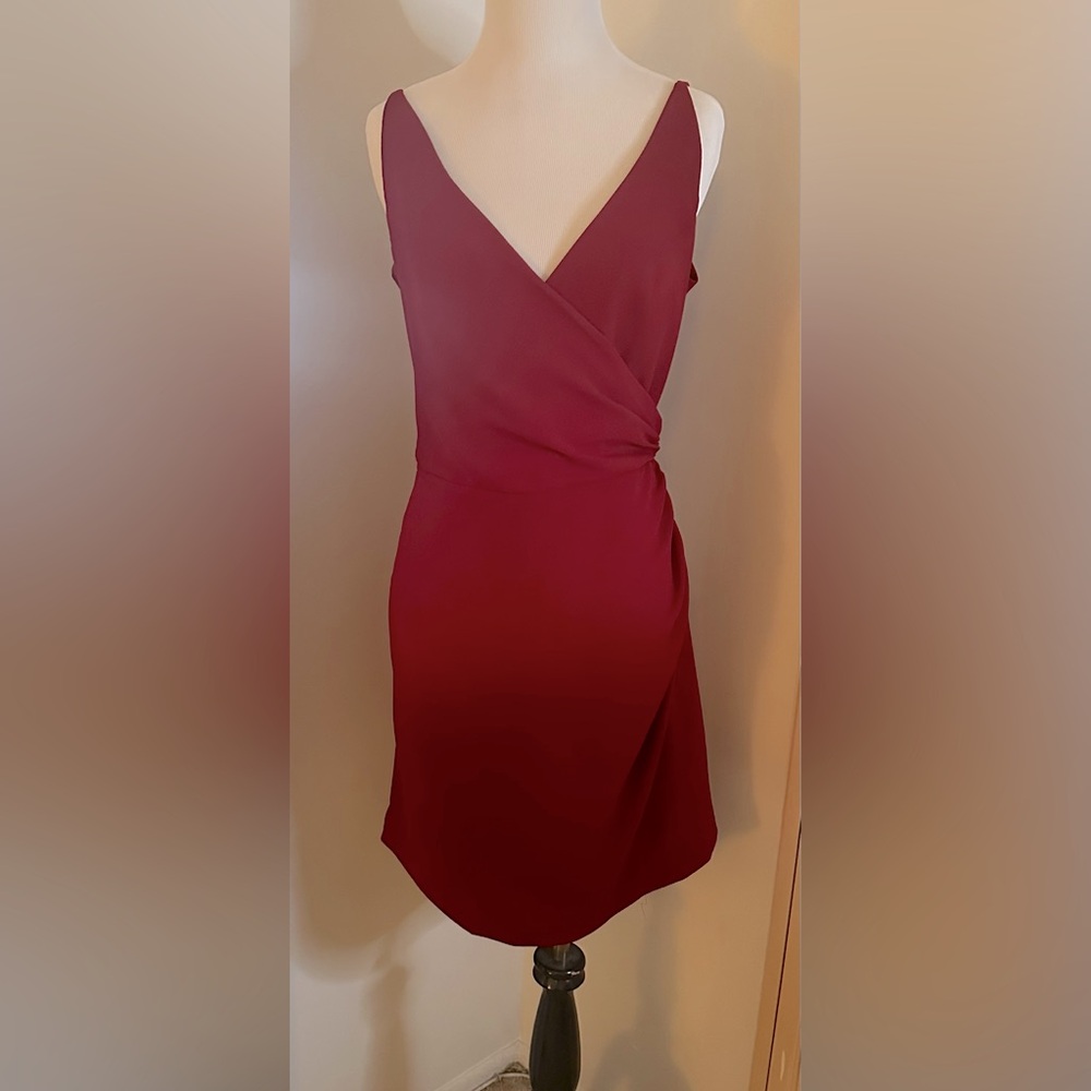 Red short dress